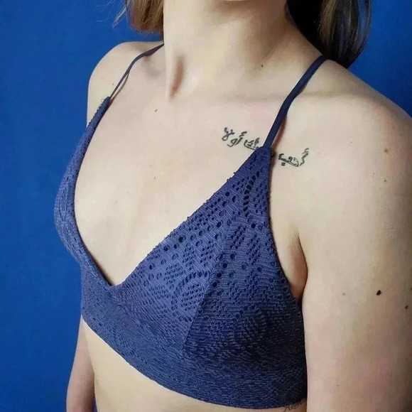 H&M Triangle Halter Bikini Tank Top - L - Picture 2 of 6